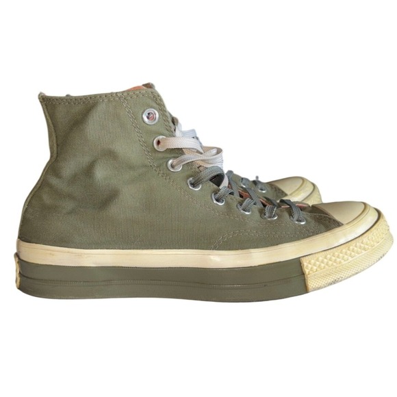 Converse Chuck Taylor All Star 70 Hi Olive Green Coral Sneakers Men 7‎ Women 9 - Picture 4 of 8